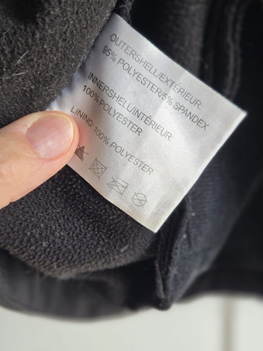 Terramar Black Hooded Softshell Fleece Jacket Size L PTP21 - Picture 11 of 12